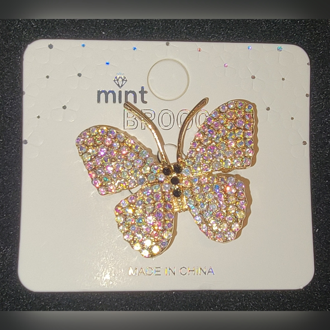 Iridescent Butterfly Brooch 6$